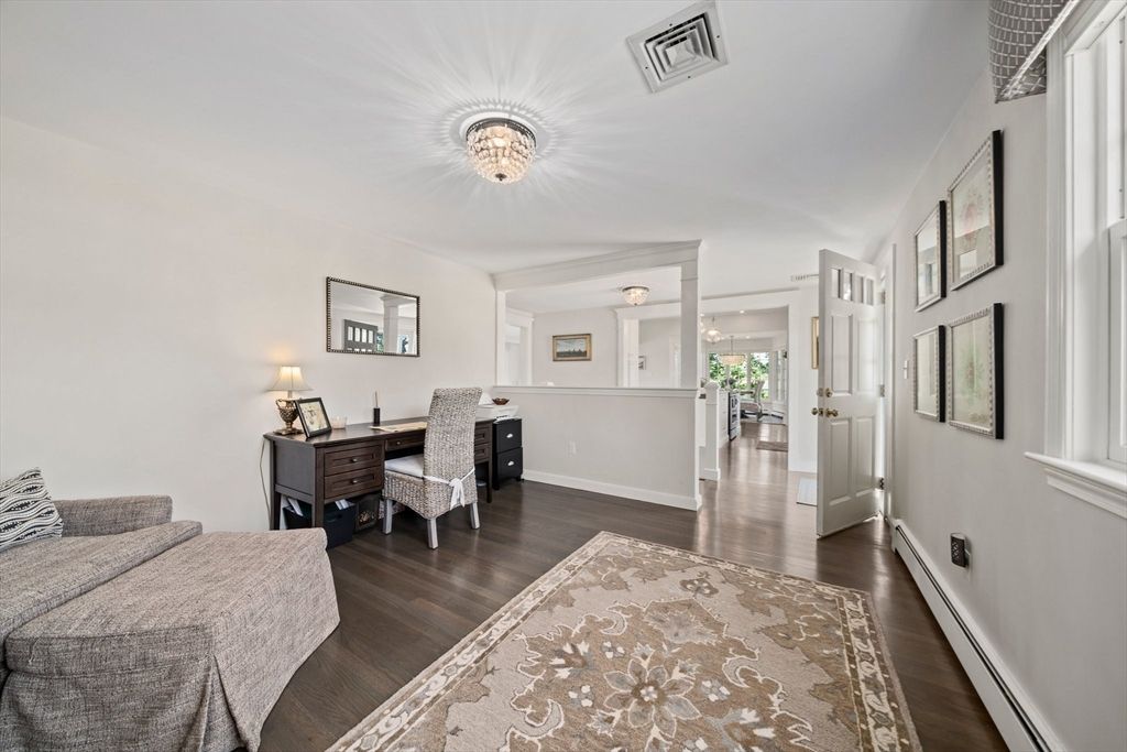 Home Office, Interior, Wood Texture Flooring