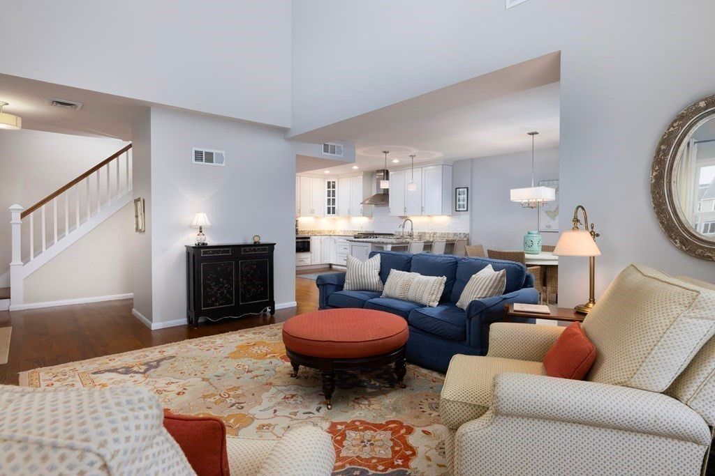 Interior, Kitchen, Living room, Pendant Lights, Recessed Lighting, Stainless Steel Appliances, Wood Texture Flooring