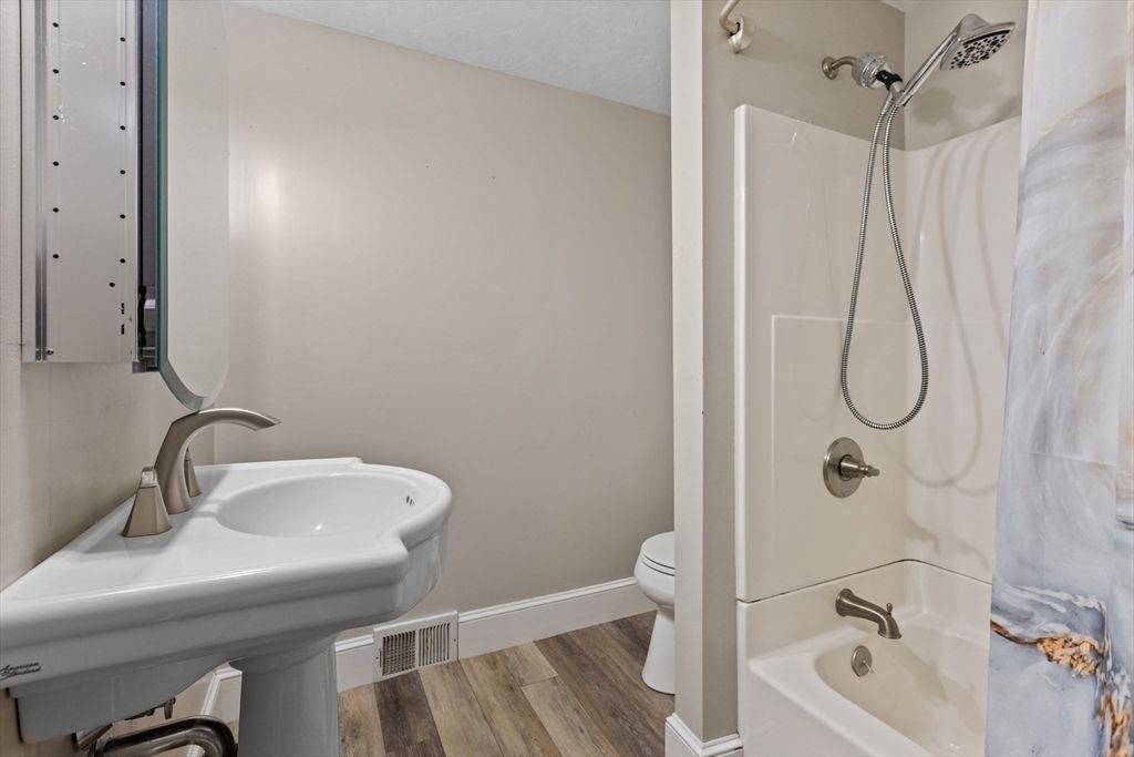 Bathroom, Interior, Wood Texture Flooring