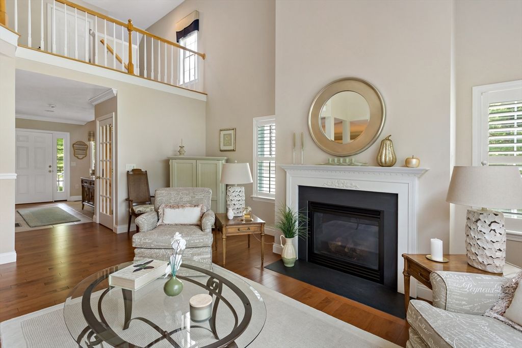 Fireplace, Interior, Living room, Wood Texture Flooring