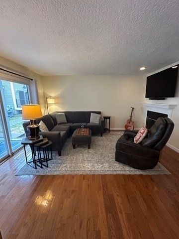 Fireplace, Interior, Living room, Wood Texture Flooring