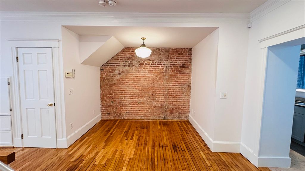 Interior, Stone Walls, Wood Texture Flooring