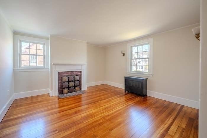 Empty room, Fireplace, Interior, Wood Texture Flooring