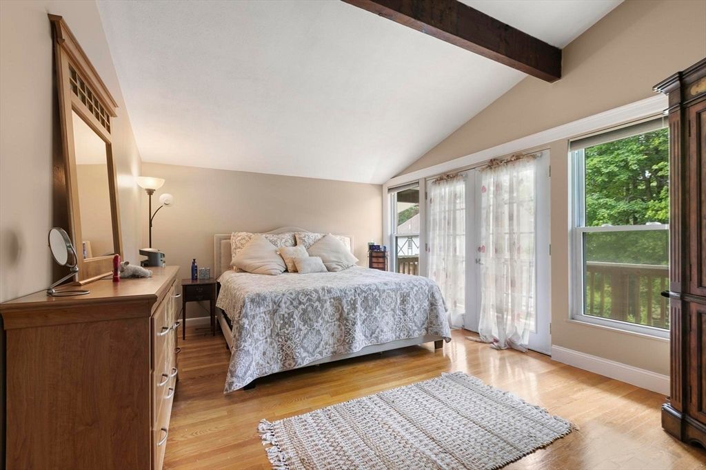 Bedroom, Interior, Wooden Beams, Wood Texture Flooring
