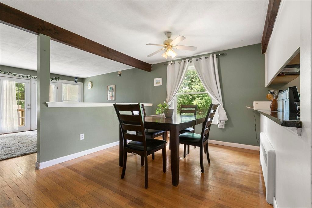 Dining room, Interior, Wooden Beams, Wood Texture Flooring