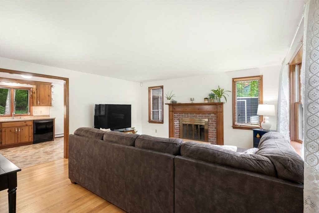 Fireplace, Interior, Living room, Wood Texture Flooring