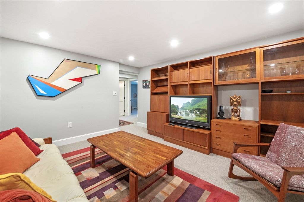 Interior, Living room, Recessed Lighting