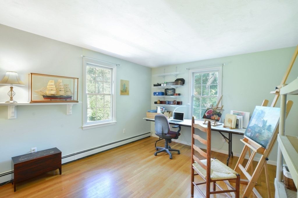 Home Office, Interior, Wood Texture Flooring