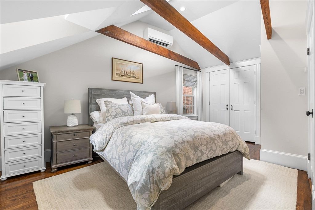 Bedroom, Interior, Wooden Beams, Wood Texture Flooring