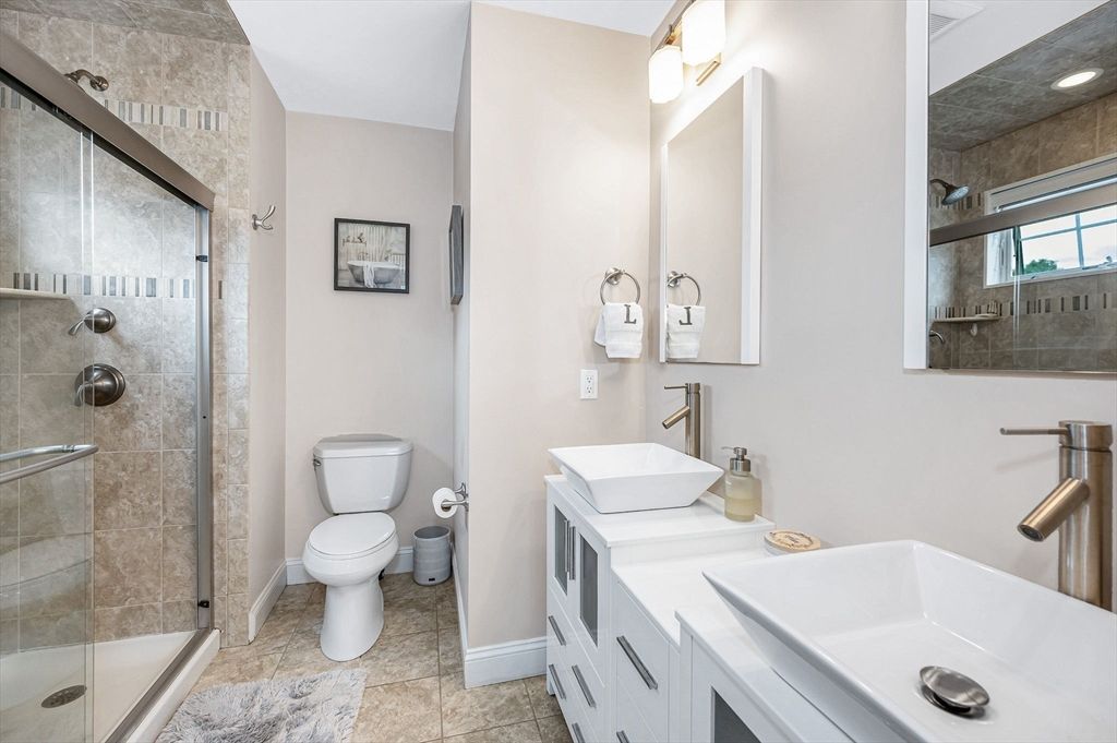 Bathroom, Dual Sink Vanities, Glass Shower, Interior