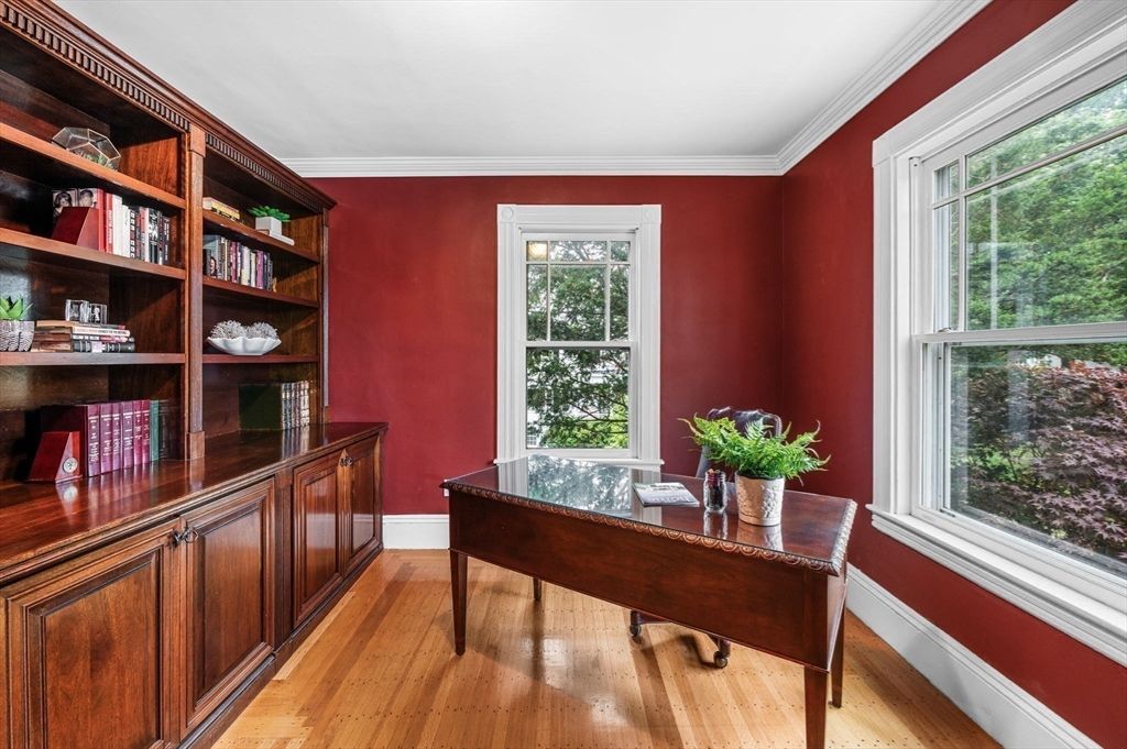 Home Office, Interior, Wood Texture Flooring