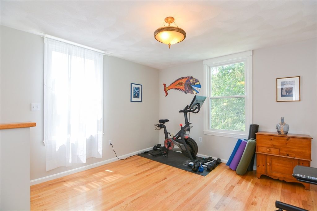 Fitness Equipment, Interior, Wood Texture Flooring