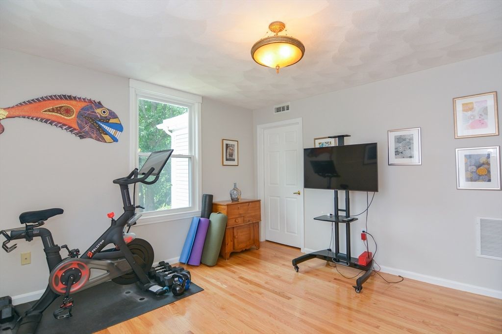 Fitness Equipment, Interior, Wood Texture Flooring