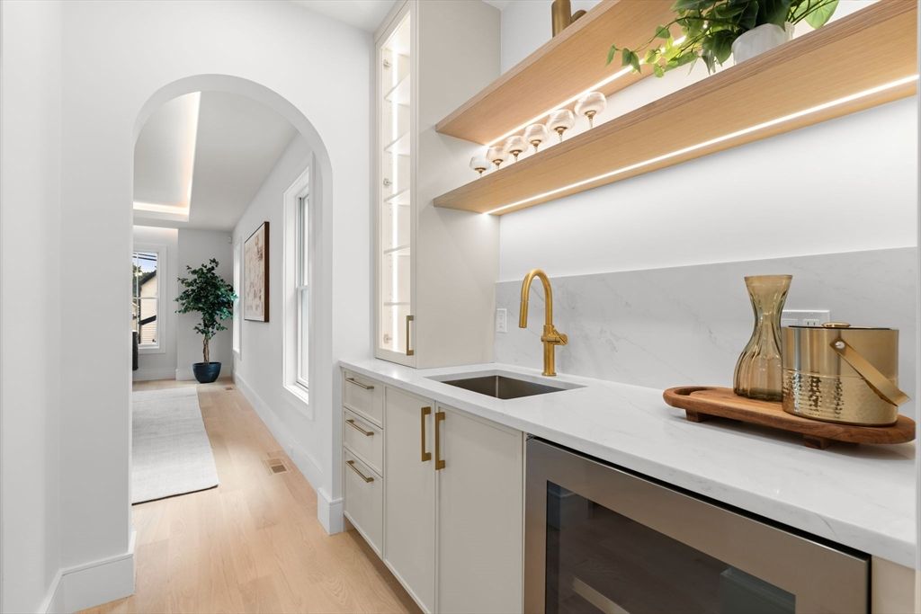 Interior, Kitchen, Wood Texture Flooring