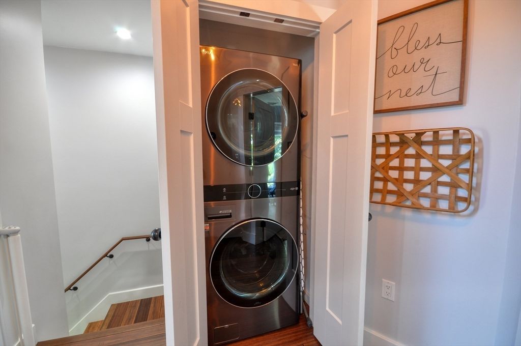 Interior, Recessed Lighting, Utility Closets, Washer, Wood Texture Flooring
