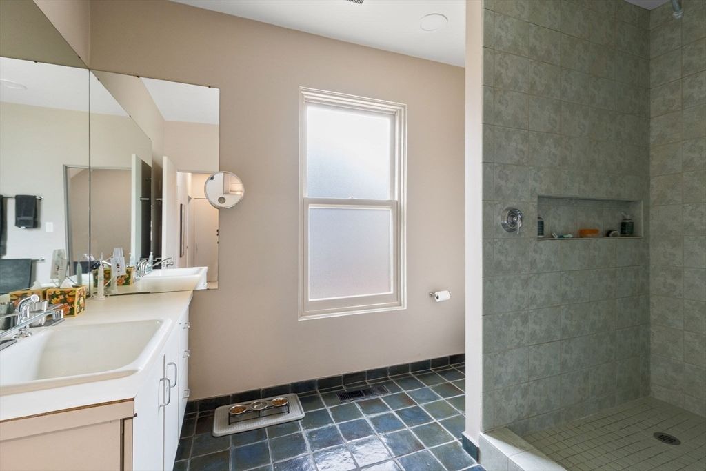 Bathroom, Dual Sink Vanities, Glass Shower, Interior