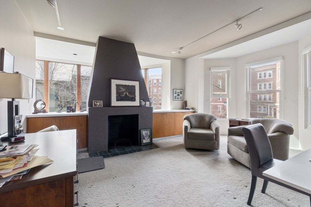 Fireplace, Home Office, Interior, Living room
