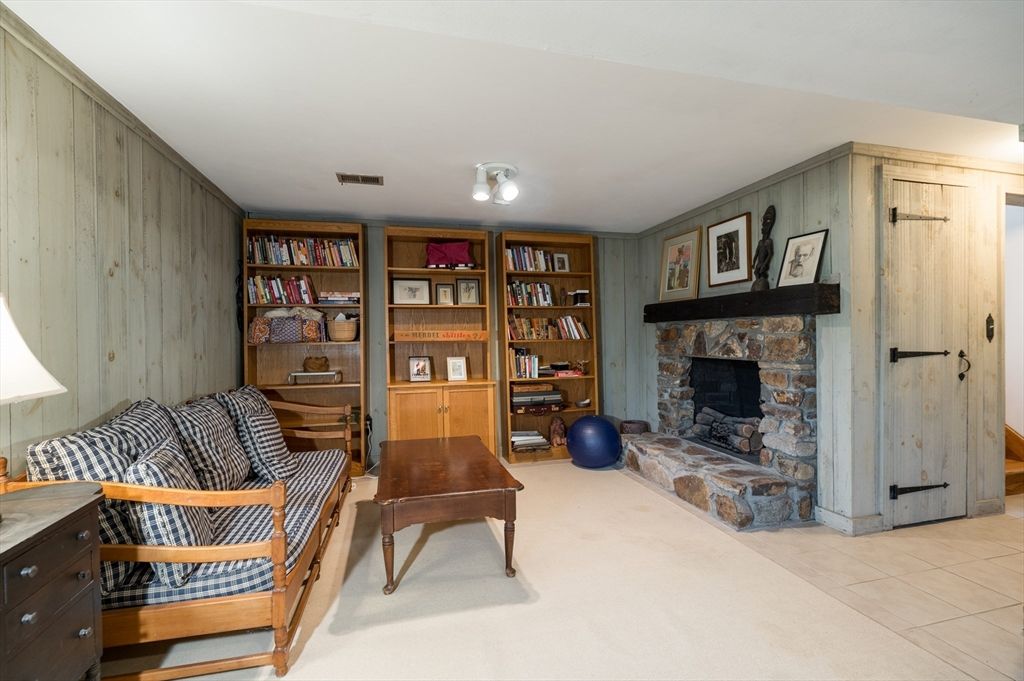 Fireplace, Interior, Wooden Walls