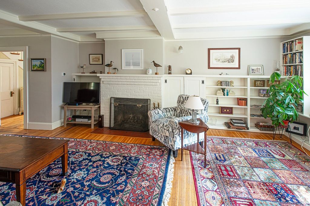Fireplace, Interior, Wood Texture Flooring
