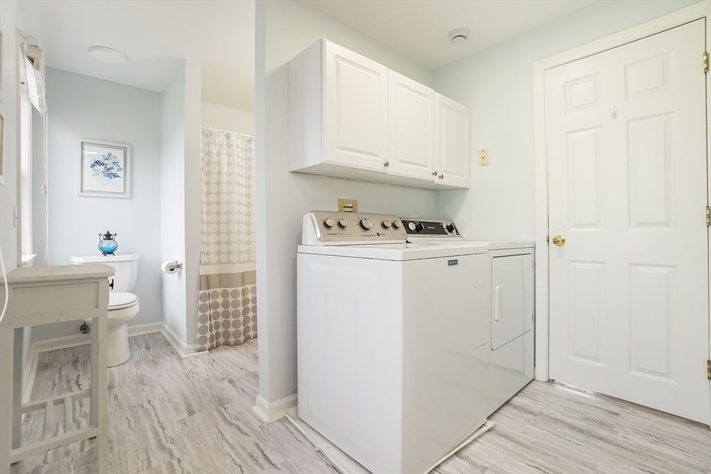 Interior, Washer, Wood Texture Flooring