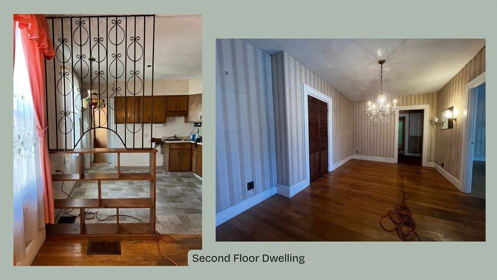 Chandelier, Interior, Kitchen, Wood Texture Flooring