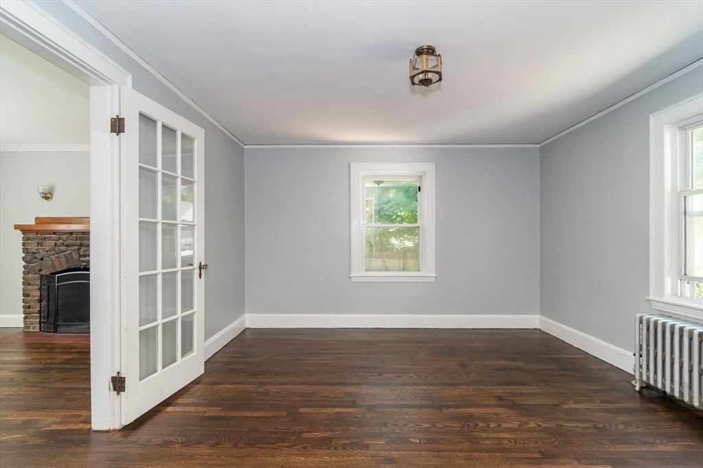 Empty room, Fireplace, Interior, Wood Texture Flooring