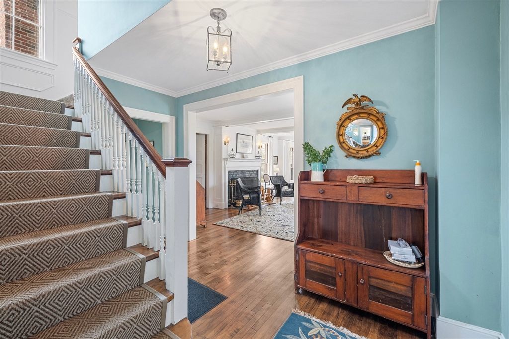 Fireplace, Interior, Wood Texture Flooring