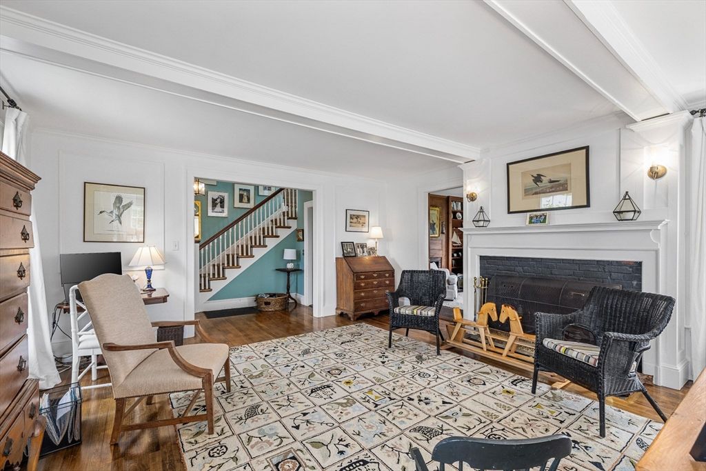 Fireplace, Interior, Living room, Wood Texture Flooring