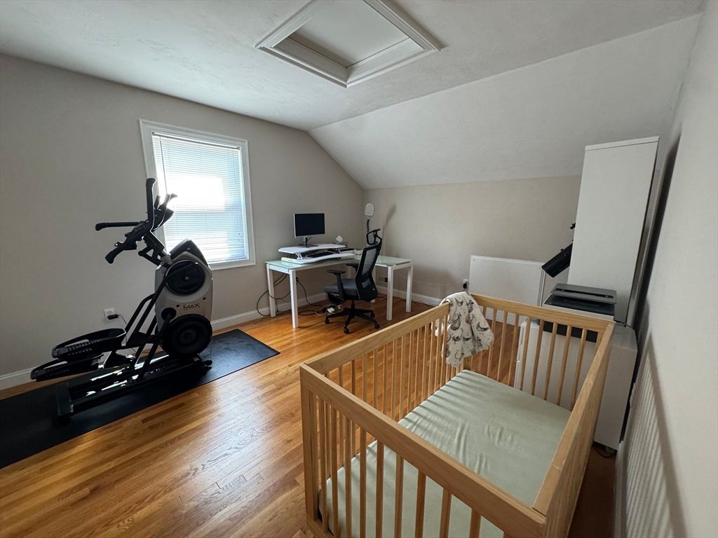 Fitness Equipment, Home Office, Interior, Wood Texture Flooring