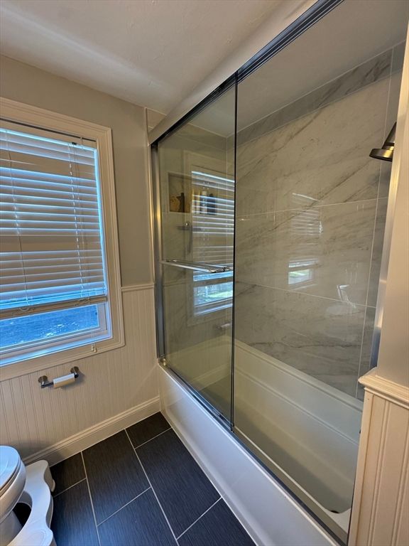 Bathroom, Glass Shower, Interior, Marble Walls