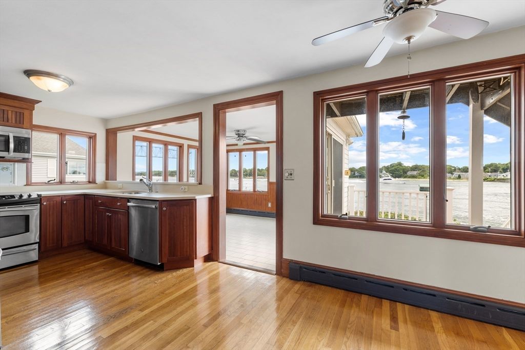 Interior, Kitchen, Wood Texture Flooring