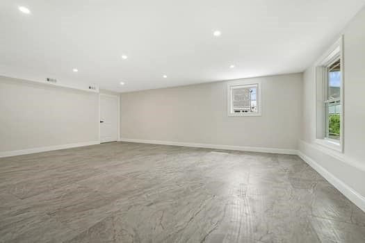 Empty room, Interior, Marble, Recessed Lighting