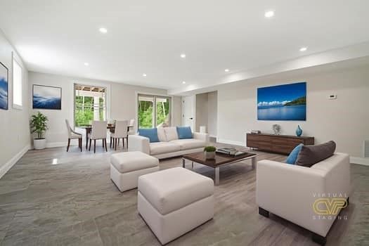 Dining room, Interior, Living room, Recessed Lighting