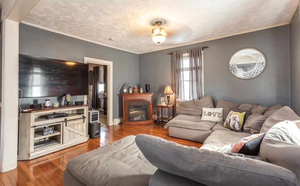 Fireplace, Interior, Living room, Wood Texture Flooring