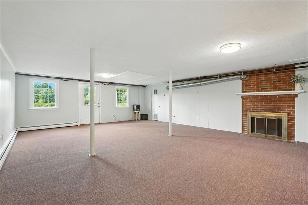 Empty room, Fireplace, Interior, Stone Walls