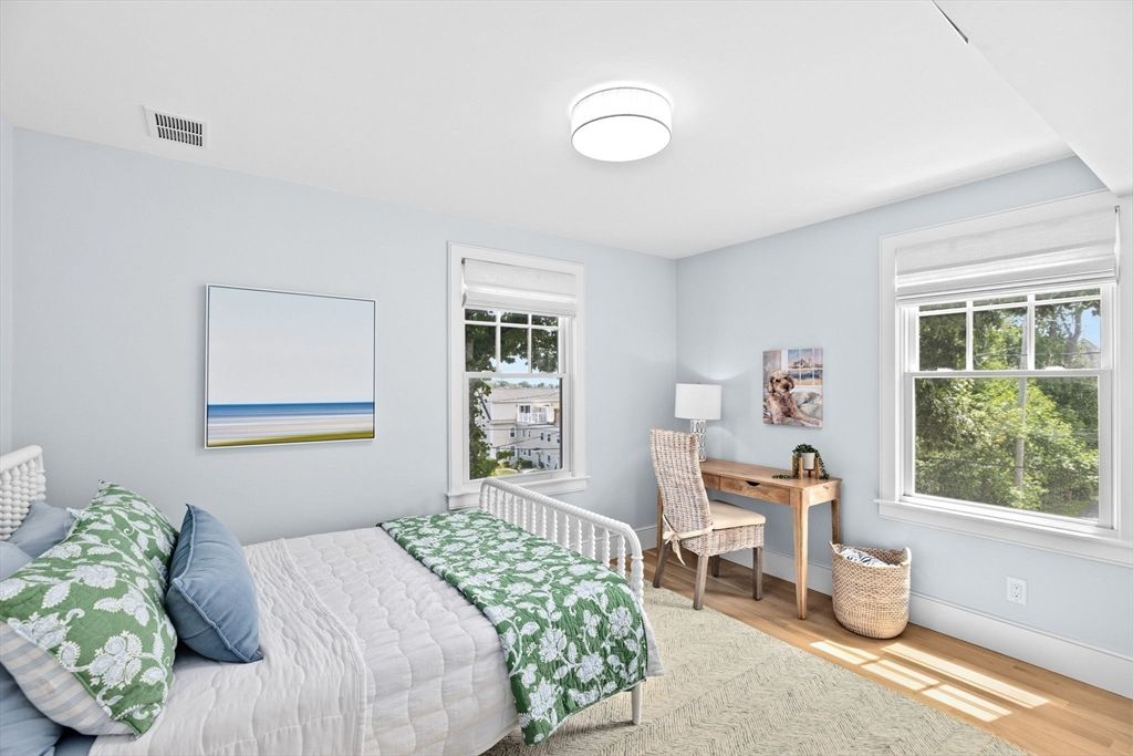 Bedroom, Home Office, Interior, Wood Texture Flooring