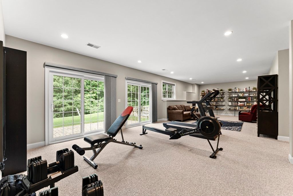 Fitness Equipment, Interior, Recessed Lighting