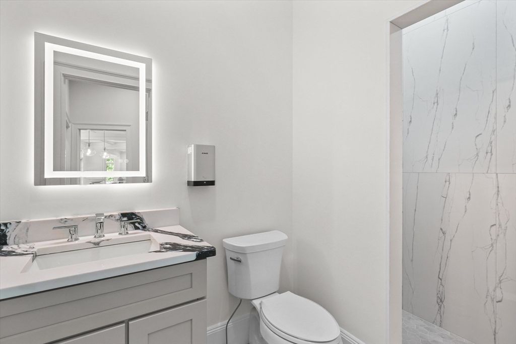 Bathroom, Interior, Marble Walls