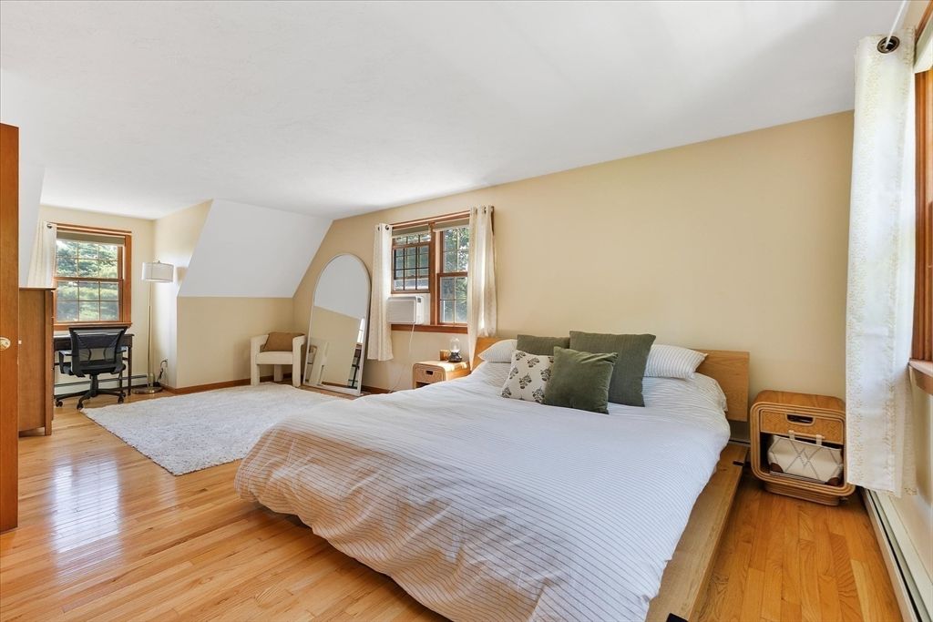 Bedroom, Interior, Wood Texture Flooring