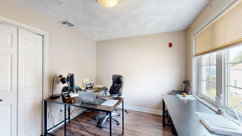Home Office, Interior, Wood Texture Flooring
