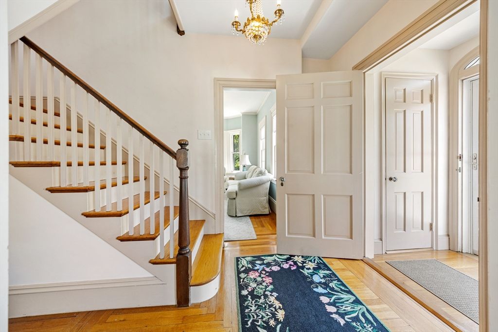 Chandelier, Interior, Wood Texture Flooring