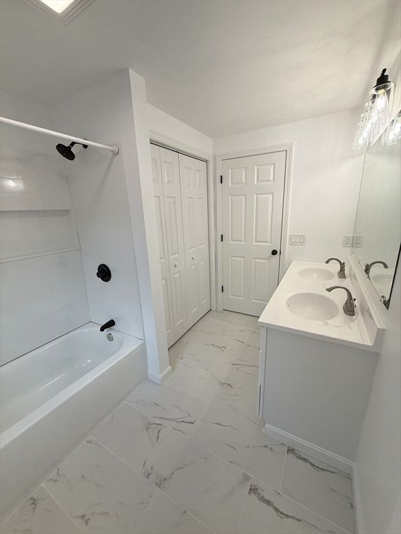 Bathroom, Dual Sink Vanities, Interior, Marble