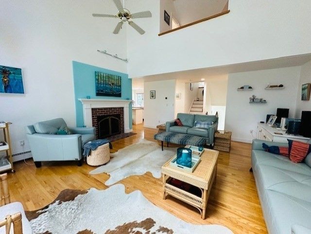 Fireplace, Interior, Living room, Wood Texture Flooring