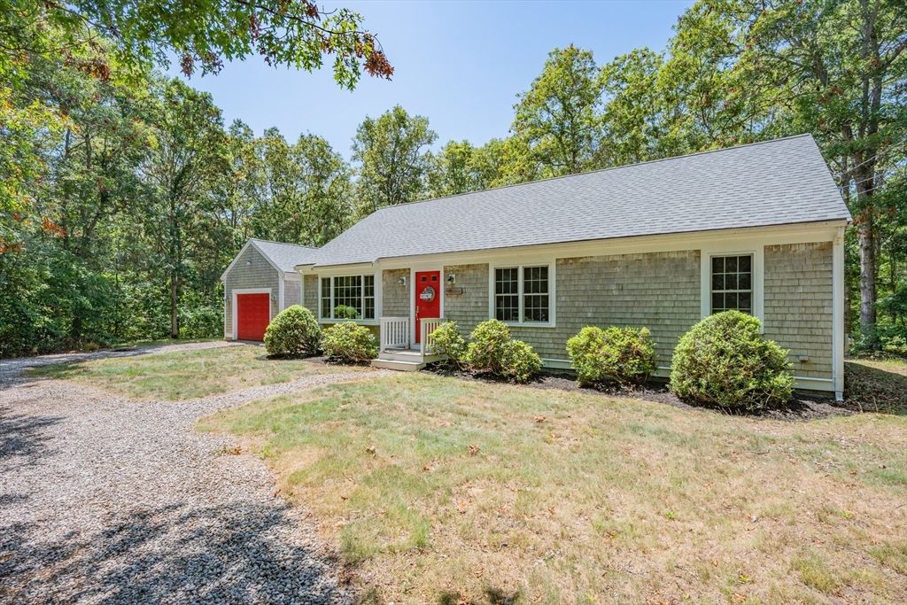 Backyard, Detached Garage, Exterior, Facade, Cape Cod