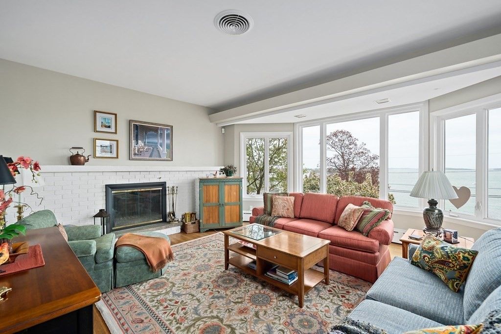Fireplace, Interior, Living room, Water, Wood Texture Flooring