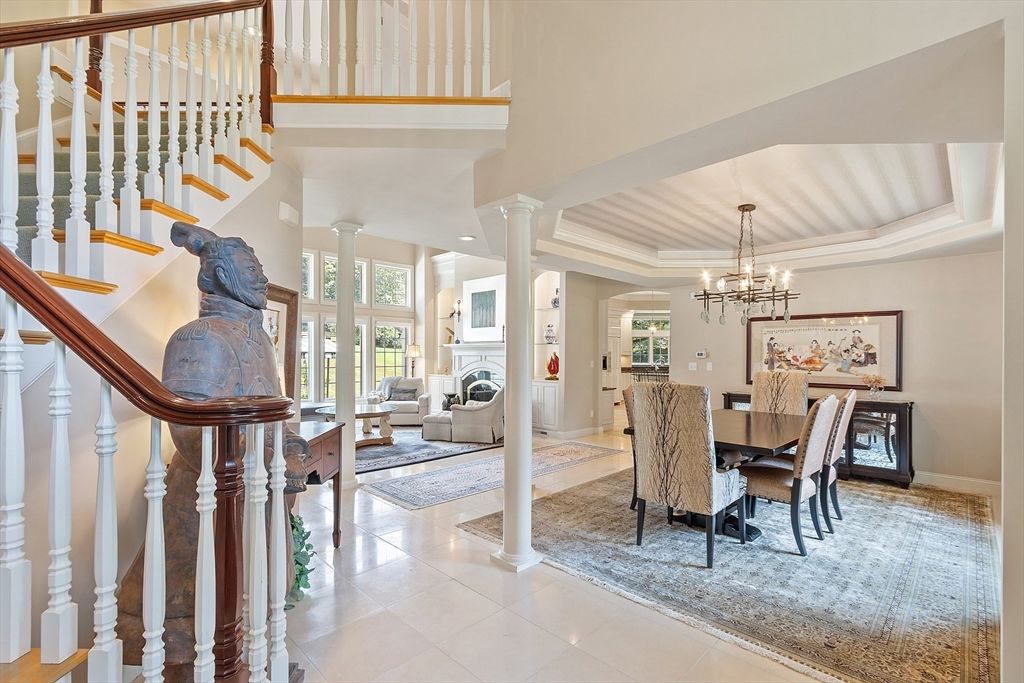Chandelier, Dining room, Interior, Recessed Lighting