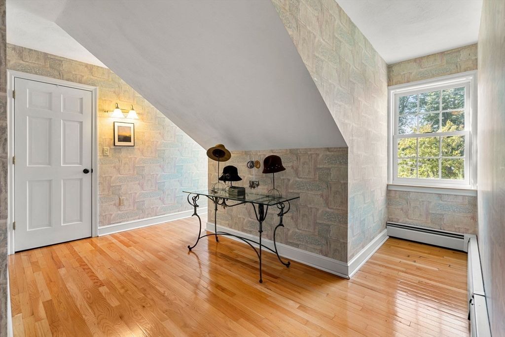 Interior, Stone Walls, Wood Texture Flooring