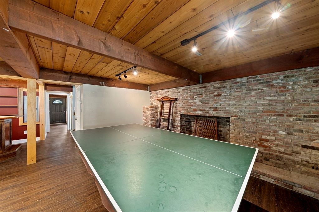 Fireplace, Interior, Stone Walls, Wooden Beams, Wooden Ceilings, Wood Texture Flooring