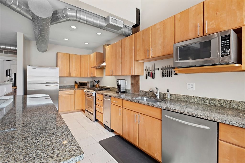 Interior, Kitchen, Recessed Lighting, Stainless Steel Appliances