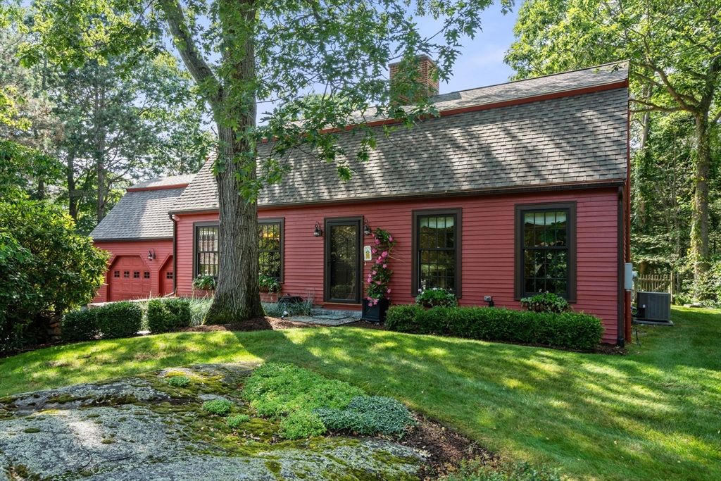 Attached, Backyard, Exterior, Facade, Cape Cod